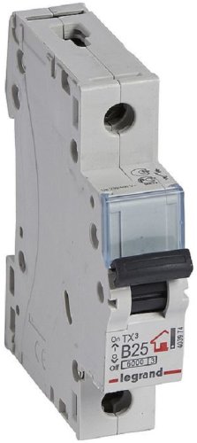 Выключатель автоматический Legrand TX3 6000 1п 25А B 6кА картинка